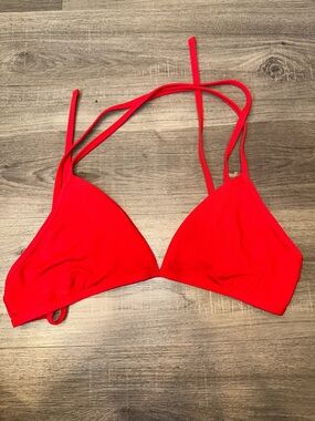 Jolyn Triangle Bikini Top Red 2XL Lifeguard Athletic Swim